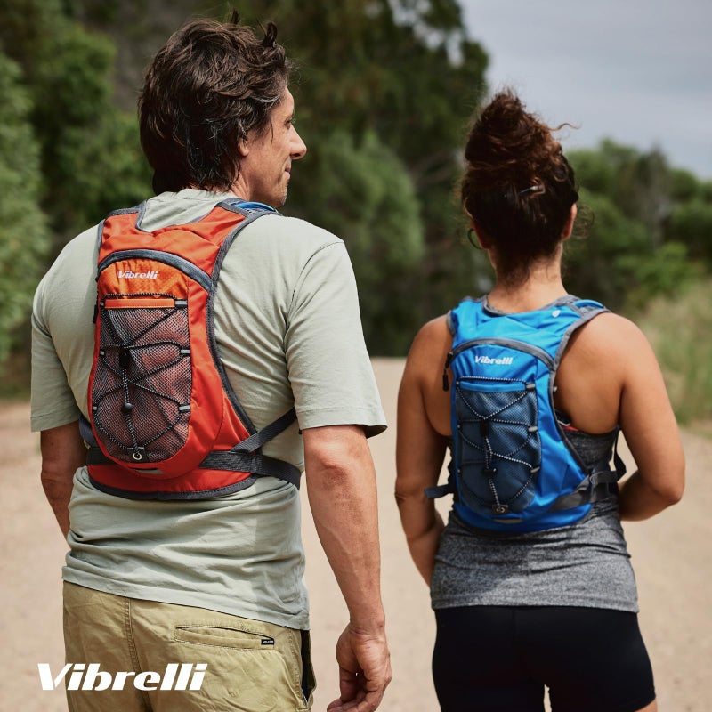 Vibrelli Hydration Pack and 2L Hydration Water Bladder - High Flow Bite Valve - Hydration Backpack with Storage - Lightweight Running Backpack, Cycling, Hiking, Ski, Snow - Men, Women, Kids - Image 2
